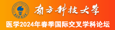 老淫操逼网站南方科技大学医学2024年春季国际交叉学科论坛